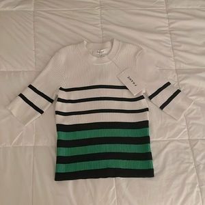 NWT Frame Shrunken Rib Crew